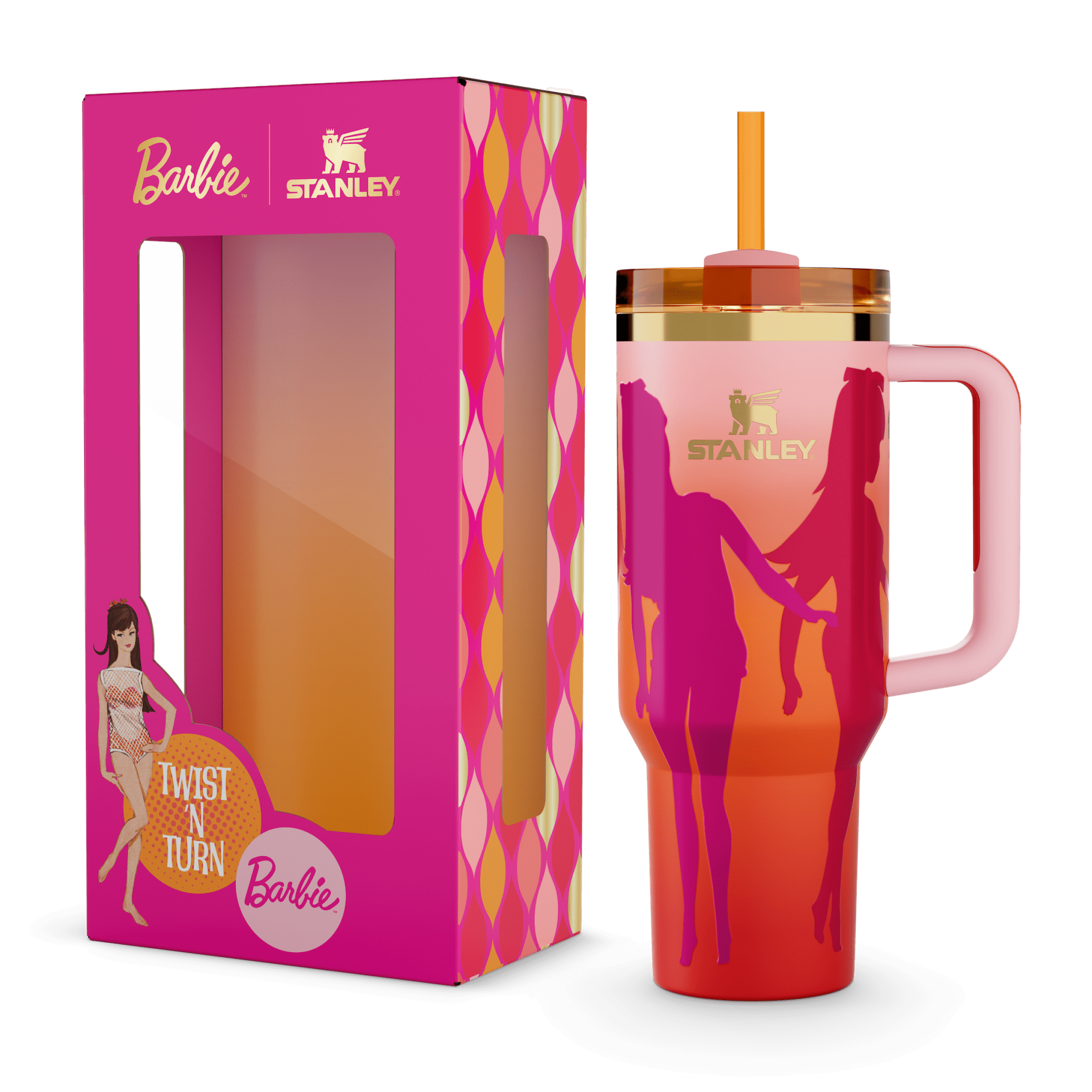 The Barbie™ x Stanley ’60s Twist ’N Turn Quencher | 40 OZ