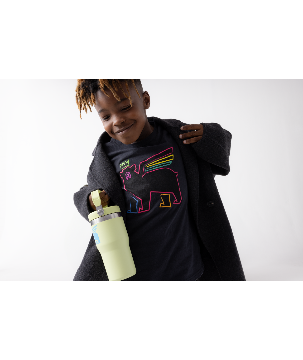 The Kids Neon Bear Tee