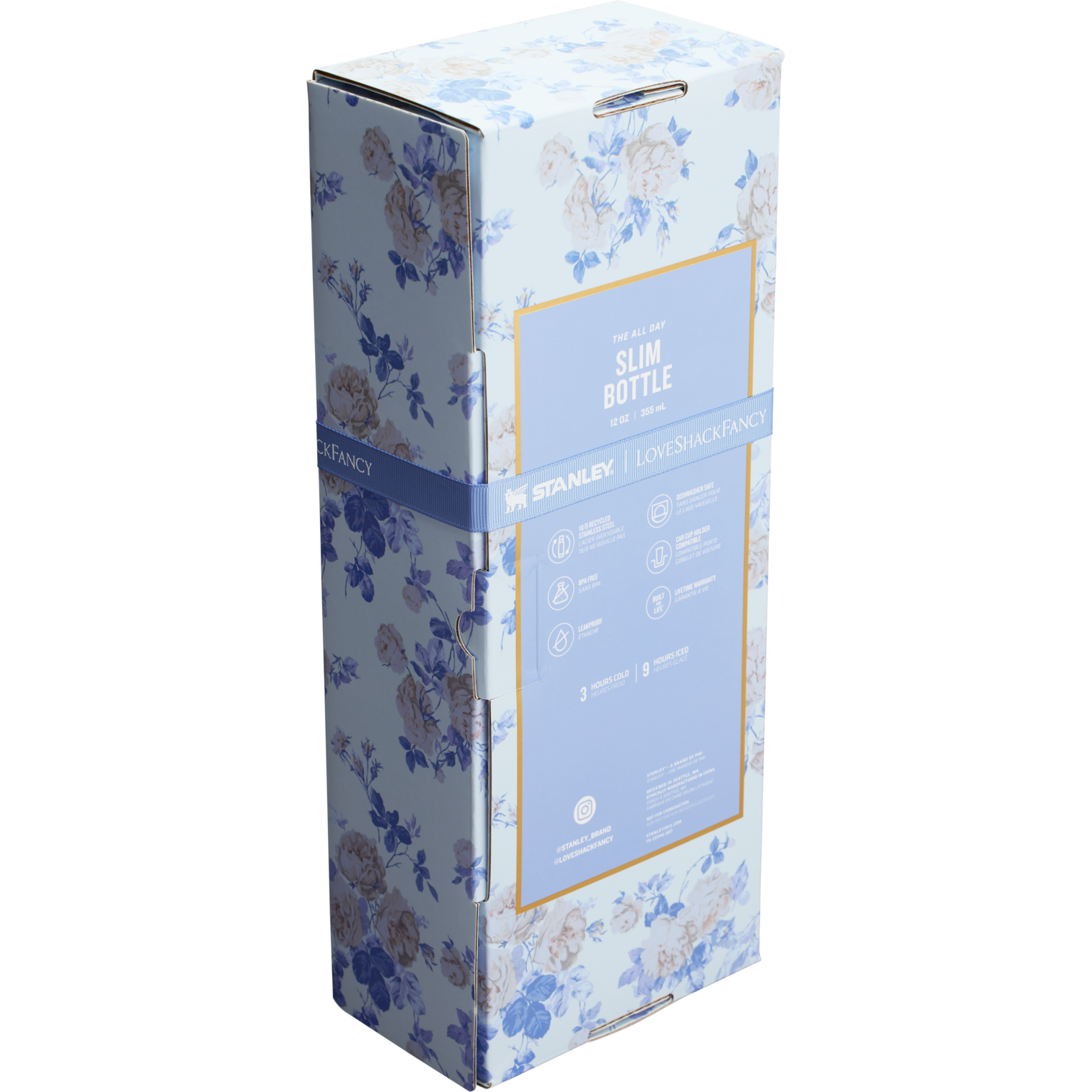 The Stanley x LoveShackFancy All Day Slim Bottle | 12 OZ